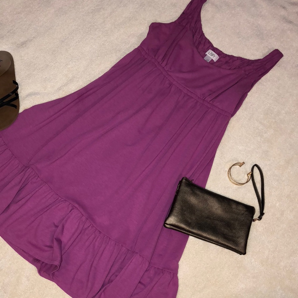 Pink tank dress